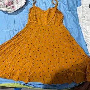 Yellow dress with dots